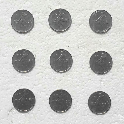 Lotto monete lire - 50, vulcano