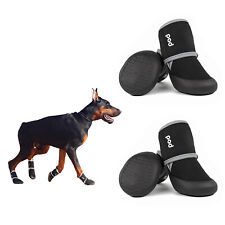 4pz Scarpe per Cani Piccole Medie Grandi Stivali Protezione Zampe Striscia Riflettente Antiscivolo