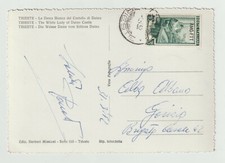 TRIESTE CARTOLINA FG VG 1952