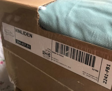 Ikea Vinliden Set Copridivano per Divano 3 Posti con Chaise Longue in Hakebo Turchese Blu