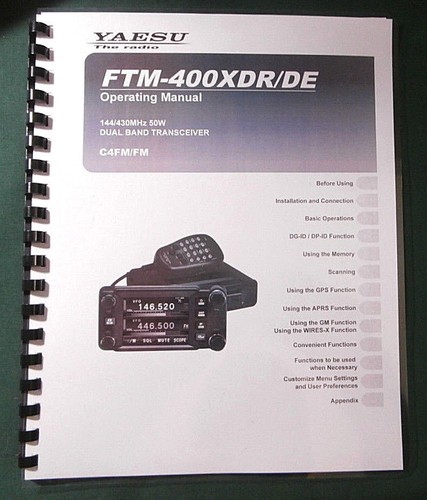 Yaesu ftm 400xdr manuale - yaesu,
