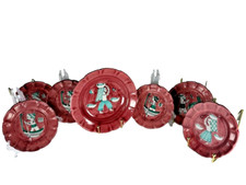 Piatti Vietri I.C.A.V.Giordano 1950 vintage Italia 1950 x7