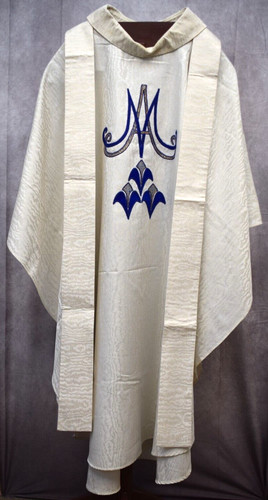Clean white marian vestment - clean,