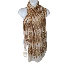 Sciarpa Elana oro paillettes