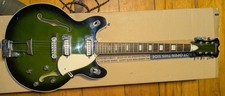 Chitarra elettrica vintage anni 60 Encore Hollowbody - Green Burst - Made in Japan