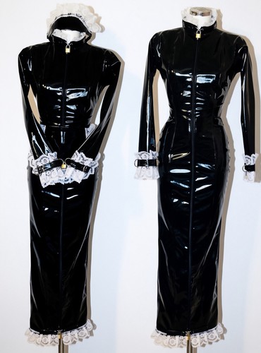 Abito misfitz nero pvc - abito,