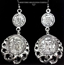 Orecchini Monete Argento