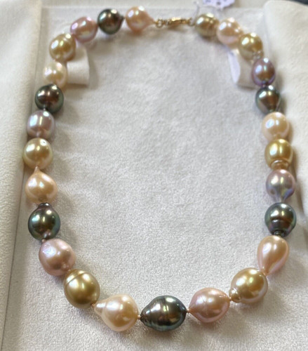 Collana con perle barocche - collana,
