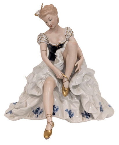 Statuina ballerina porcellana