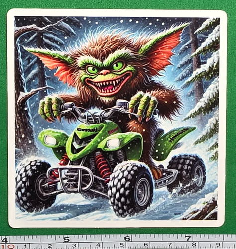 Adesivo kawasaki atv quad - atv,