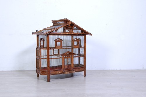 Antica gabbia legno primi - antica,