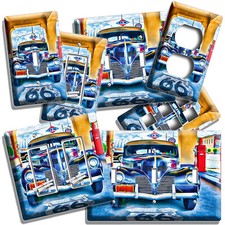 Retro car route s gas - retro,
