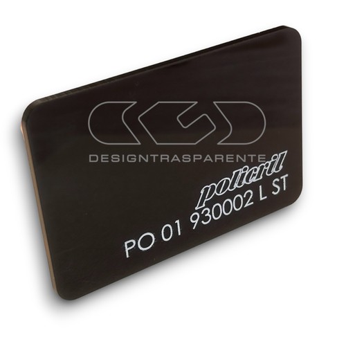 Lastra plexiglass nero lucido