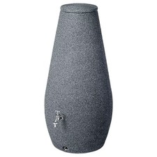 Bidone a pioggia 200 litri grigio bidone acqua con coperchio Goccia
