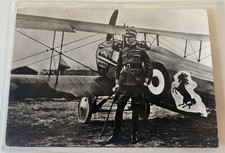 Cartolina Fotografica Aviazione Maggiore Francesco Baracca Animata Viaggiata
