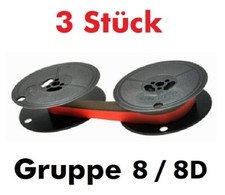 3 x Nastro colorato gruppo 8 NYLON con occhiello Olivetti Lettera DL Valentine Daro Erika 105