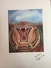 Antonio Ligabue litografia off set cm 50x70 firma in lastra con certificato