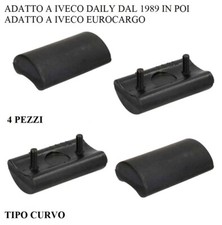KIT TAMPONI SUPPORTO BALESTRA TASSELLO APPOGGIO GOMMA ADATTO A IVECO DAILY 4 pz