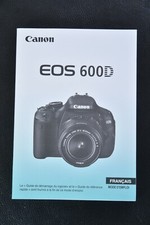 Original user manual for Canon eos 600d  in French language
