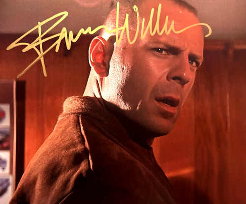 Bruce willis firmato pulp - firmato,