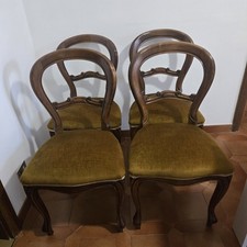 4 Sedie Antiche Vintage Ottime Condizioni