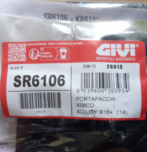 Givi sr6106 portapacchi kimco - sr6106,