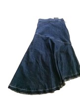 ZARAZW GONNA LUNGA DENIM BLU