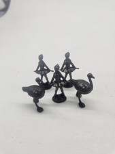 Lotto di 5 figurine in metallo