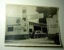 FOTO VINTAGE MOTOR OIL OFFICINA MECCANICO AUTO D'EPOCA AUTOMOBILIA CLASSIC CAR
