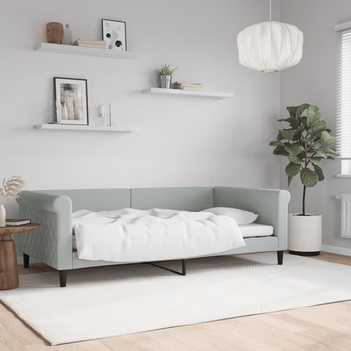 Letto giorno grigio chiaro - letto, da