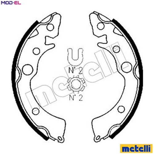 Set scarpe freno 0150 per - freno,