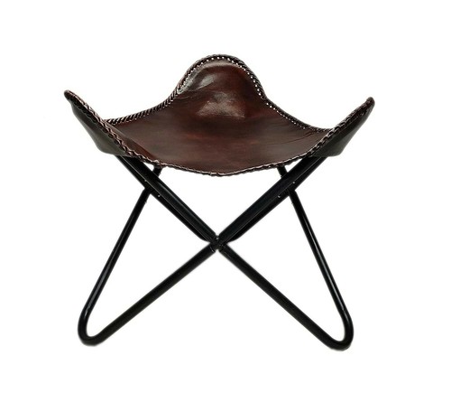 Parrys leather world pouf - world,