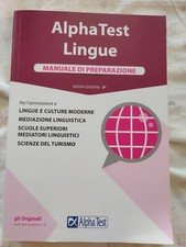 Libro ALPHA TEST LINGUE isbn 9788848321310 manuale di preparazione 3a edizione