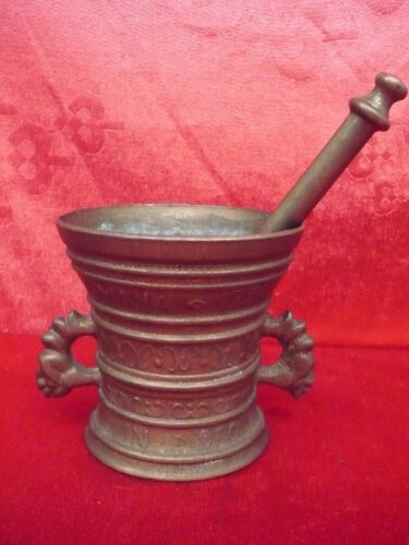 Bel vecchio mortaio bronzo - mortaio, in