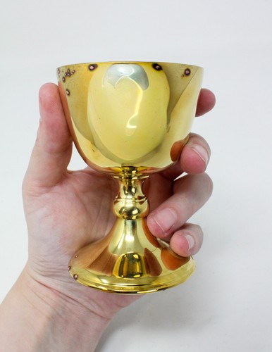 Mini tazza calice ottone - in,