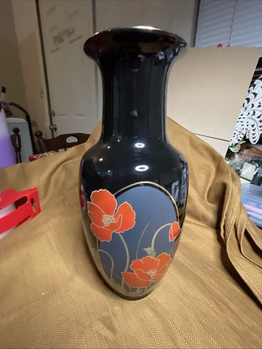Vaso floreale papavero rosso