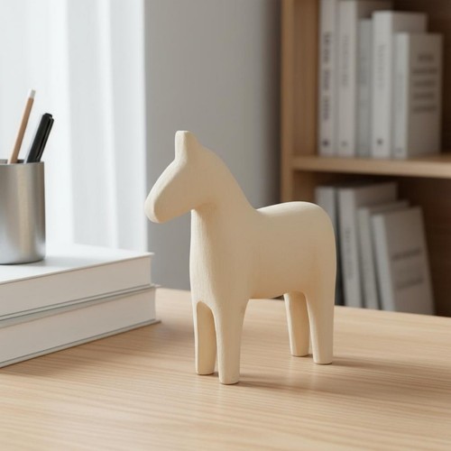 Cavallo legno decorativo - cavallo,