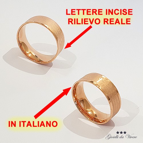 Anello italiano ave maria - anello,