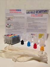 4 CARTUCCE COMPATIBILI RICARICABILI  PER EPSON STAMPANTE Stylus SX435W