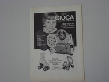 advertising Pubblicità 1971 PROIETTORE GIOCA CINE ROYAL