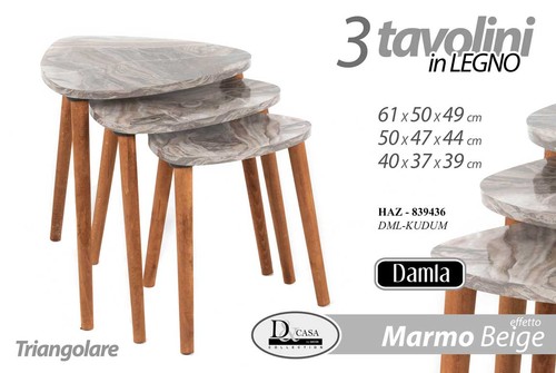 Set tris tavolini - set,