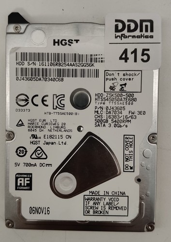 Pcb per hgst hts545050a7e680 - per,