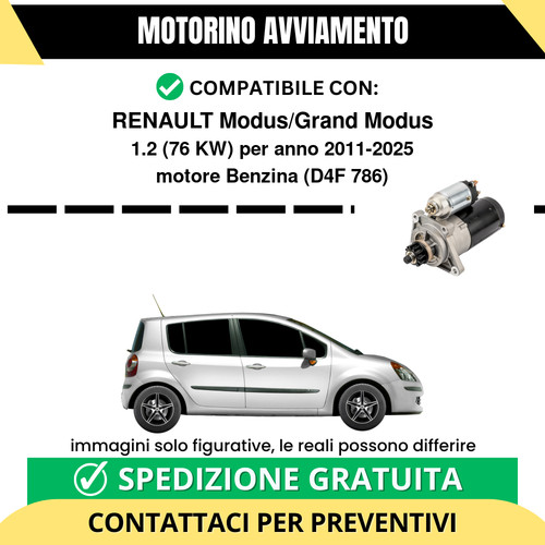 Motorino avviamento renault - motorino,
