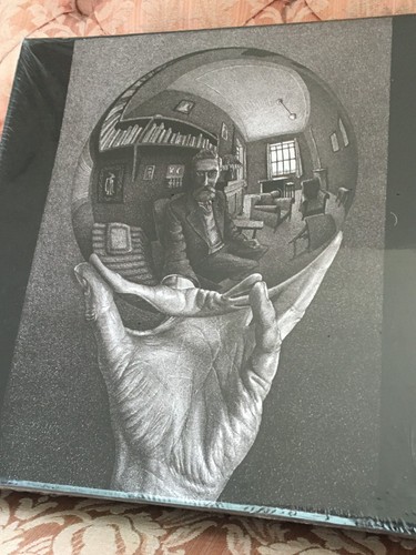 Escher mano con sfera raro - sfera,