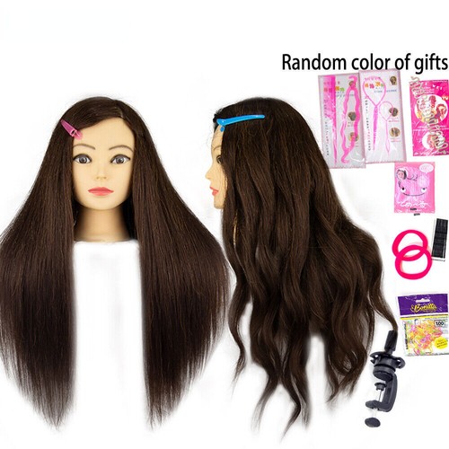 Testa manichino capelli umani