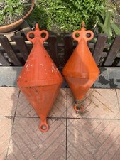 2 Gavitello Boa BICONICA per ormeggio barca gommone colore ARANCIO