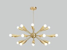 Lampadario Sputnik in ottone