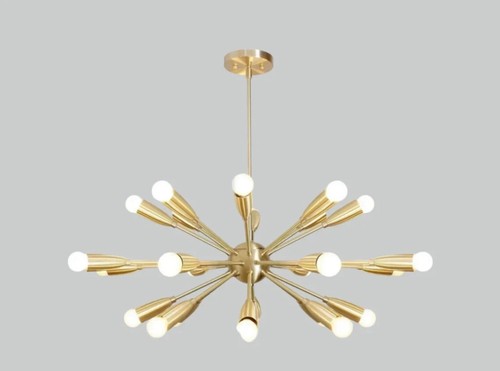Lampadario sputnik ottone - sputnik, in