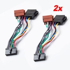 2x Compatibile con AEG ISO DIN Autoradio Adattatore Cavo ISO Connettore Adattatore Radio