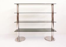 libreria metallo cromato e